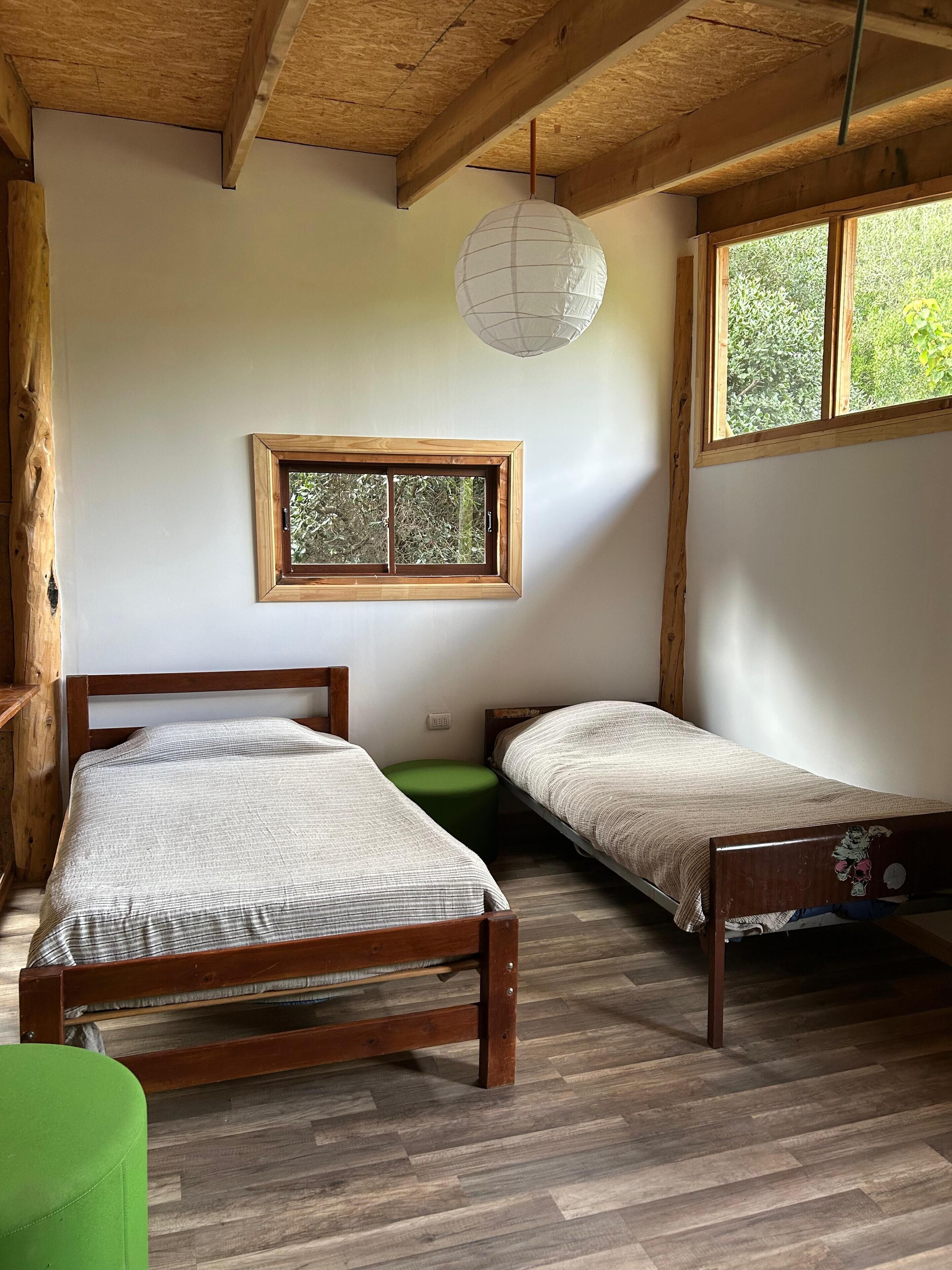 Family Chalet, 2 Bedrooms, Patio, Garden View | Laptop workspace, iron/ironing board, free WiFi, bed sheets