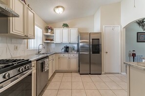 Microwave, oven, stovetop, dishwasher