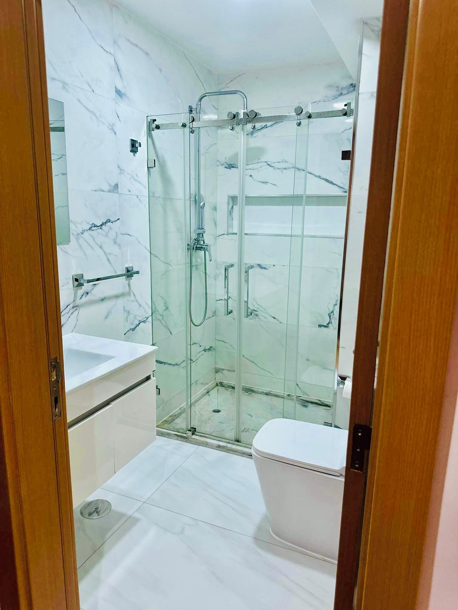 Towels, soap, toilet paper