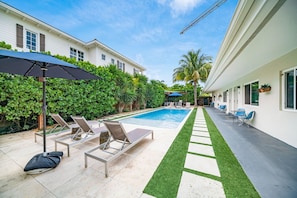 A heated pool