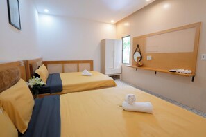 In-room safe, desk, laptop workspace, soundproofing