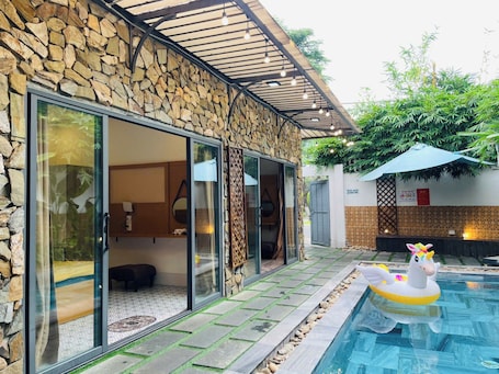 Villa, Balcony, Pool View. Hometown Bamboo Villa Danang
