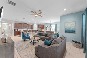 TV, video games, stereo