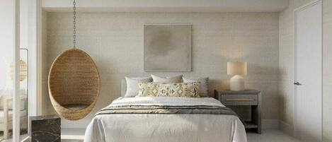 2 habitaciones, tabla de planchar con plancha, wifi y ropa de cama