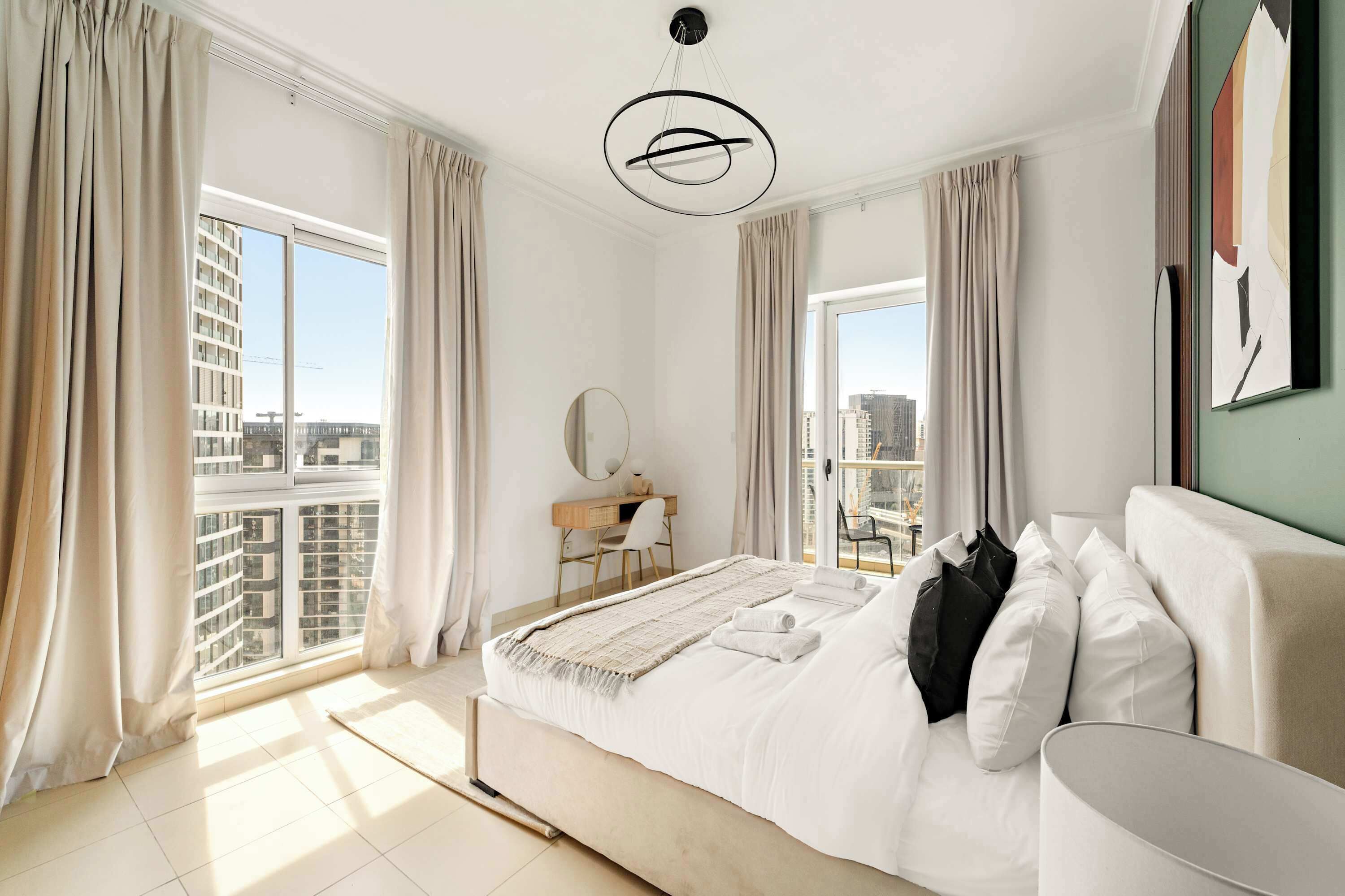 2 bedrooms, desk, iron/ironing board, WiFi