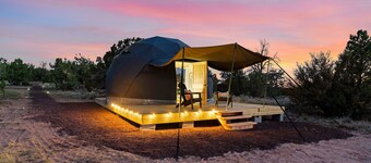 Winter Nights in a Secluded Canyon Dome