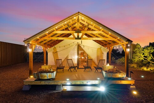 Winter Serenity in a Luxury Glamping Dome