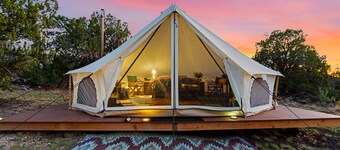 Tranquil Winter Bell Tent Adventure