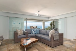 Apartment, 3 Bedrooms, Smoking, Balcony | Living area | Books - 3 Bedroom Beachfront Apartment (Ballito)