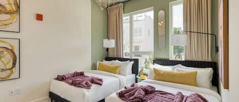 4 chambres, Wi-Fi gratuit, draps fournis
