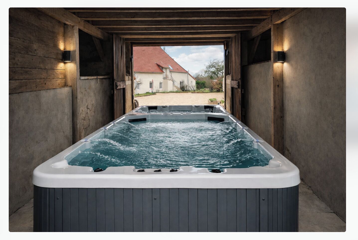 Bain à remous intérieur