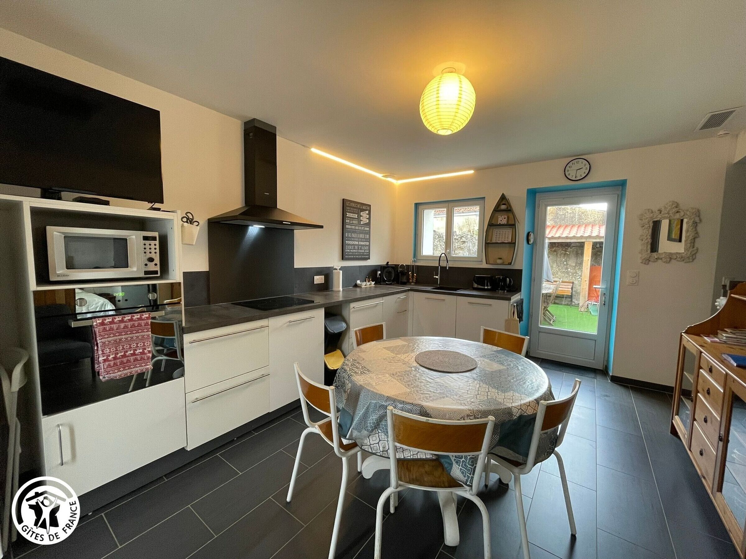 Gîte agréé Gîtes de France en Vendée : Séjour/cuisine