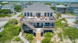 Exterior - Lemontiniville  - Oceanfront - Decks for Days- Dog Friendly (Holly Ridge)