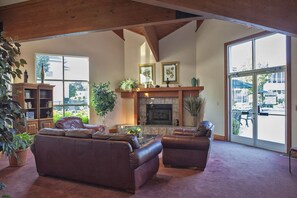 TV, fireplace, table tennis