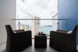 Premium Suite, Beach View | Balcony view - Cosmo Condotel Nha Trang (Nha Trang)