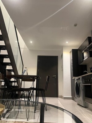 Luxury Apartment, 1 Bedroom, Non Smoking, Pool View | Individually decorated, individually furnished, desk, laptop workspace