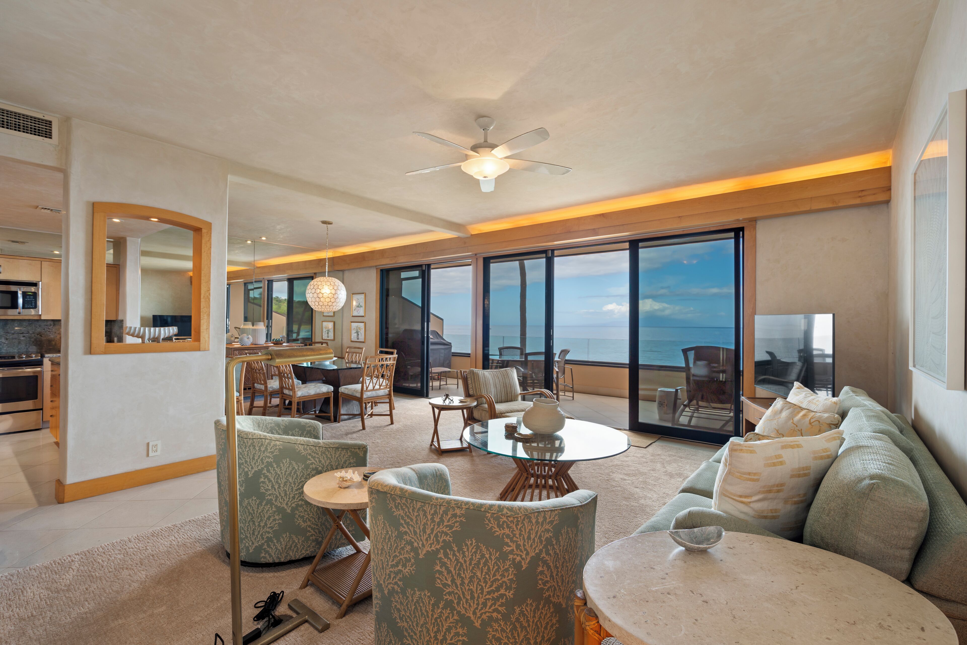 Smart TV, DVD player, books, stereo