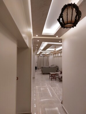 Interior - 3-bedroom fully furnished apartment in charming Alexandria Governorate with AC (Alexandria Governorate)