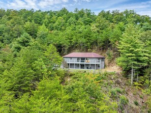 Exterior - Everview 3 BR 3 BATH Spectacular Mountain Views Firepit, Wi-Fi, Free Pool Access (Townsend)