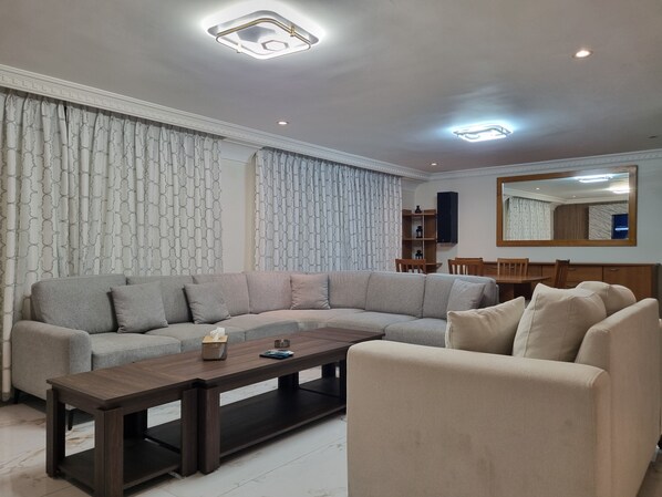Departamento, 1 habitación, con acceso para personas discapacitadas, para fumadores | Sala de estar