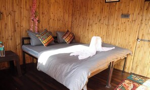 Premium Cabin, Balcony, Mountain View | Premium bedding, desk, laptop workspace, free rollaway beds - The Jungle Mist Resort (Rishikesh)