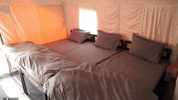 Luxury Tent, Balcony, Mountain View | Premium bedding, desk, laptop workspace, free rollaway beds