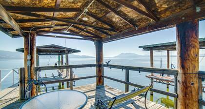 Hot Tub, Views & Dock! Playful Home on Clear Lake