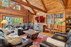 Fernseher, Kamin, Arbeitsbereiche