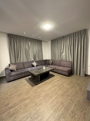 Apartment, 1 Bedroom, Accessible, Smoking | Living area - Charming Amman Apartment With Electric Heating & (Amman)