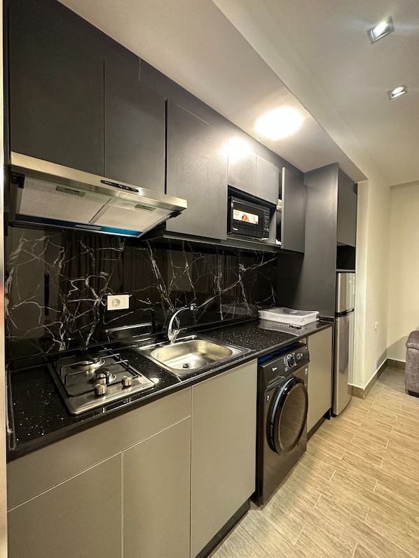 Apartment, 1 Bedroom, Accessible, Smoking | Private kitchen