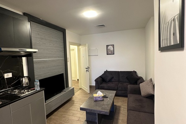 Apartment, 1 Bedroom, Accessible, Smoking | Living area