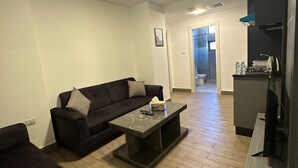 Apartamento, 1 habitación, accesible para personas con discapacidad, fumadores | Sala de estar
