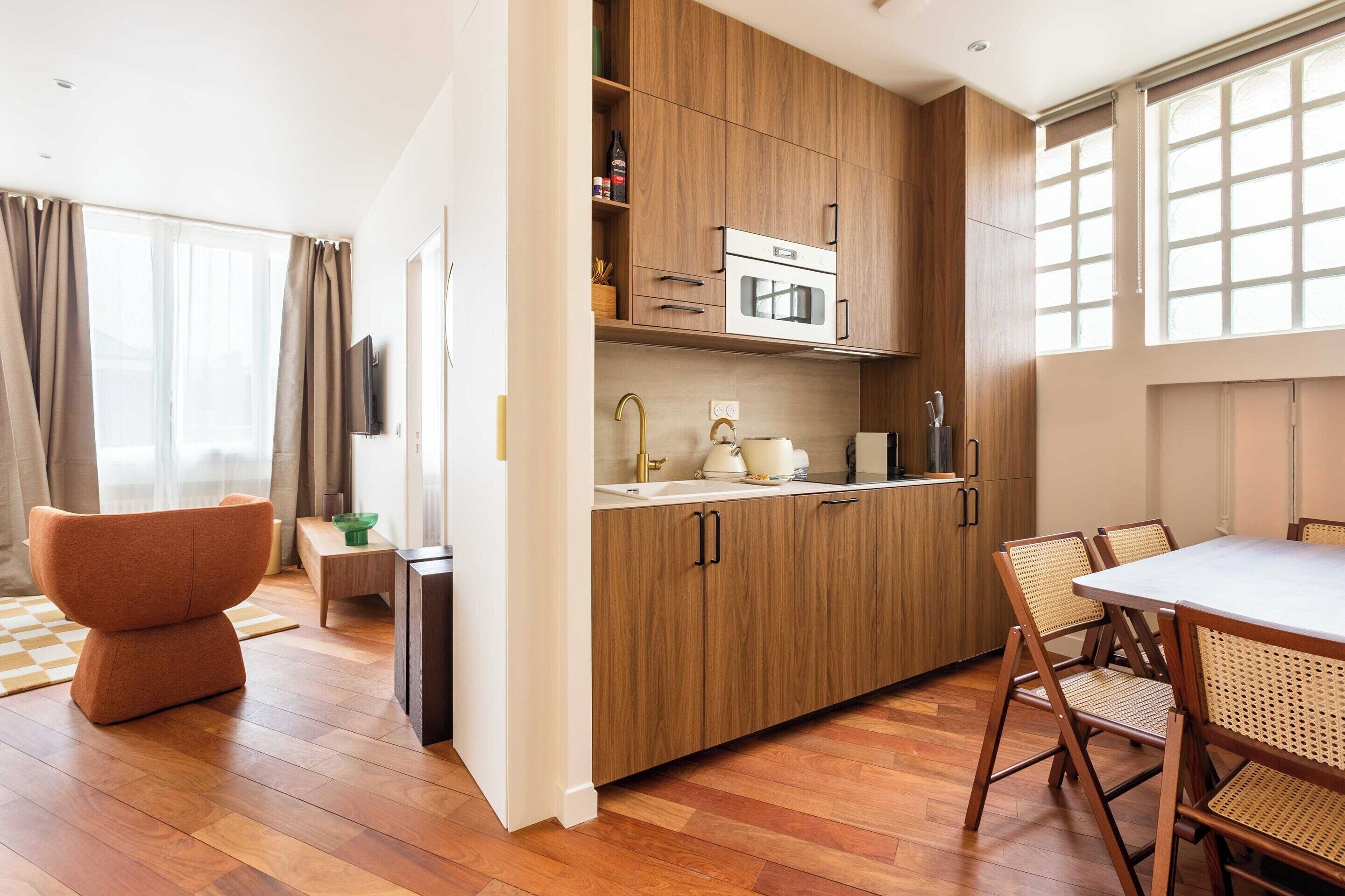 Lejlighed | Privat køkken | Køleskab, mikrobølgeovn, kogeplade, opvaskemaskine