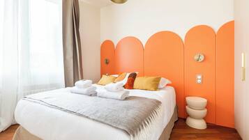 Apartment | 1 Schlafzimmer, laptopgeeigneter Arbeitsplatz, Bügeleisen/Bügelbrett