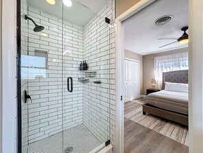 Shower, hair dryer