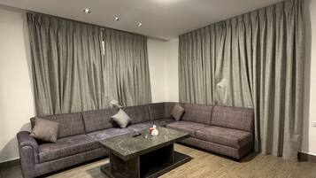 Leilighet, 1 soverom, tilgjengelighetstilpasset, røyk | Oppholdsområde