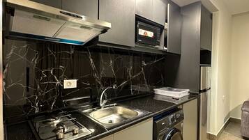 Leilighet, 1 soverom, tilgjengelighetstilpasset, røyk | Eget kjøkken