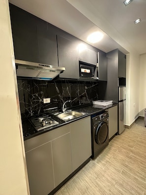 Apartment, 1 Bedroom, Accessible, Smoking | Private kitchen