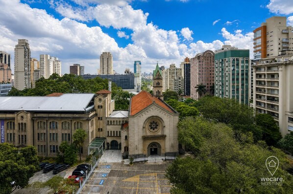 Vue sur la ville depuis l’hébergement 