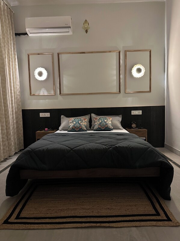 1 habitación, tabla de planchar con plancha, wifi y ropa de cama 