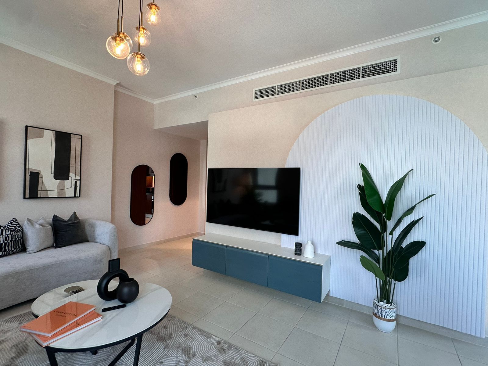 Apartment, Balcony, City View | Television