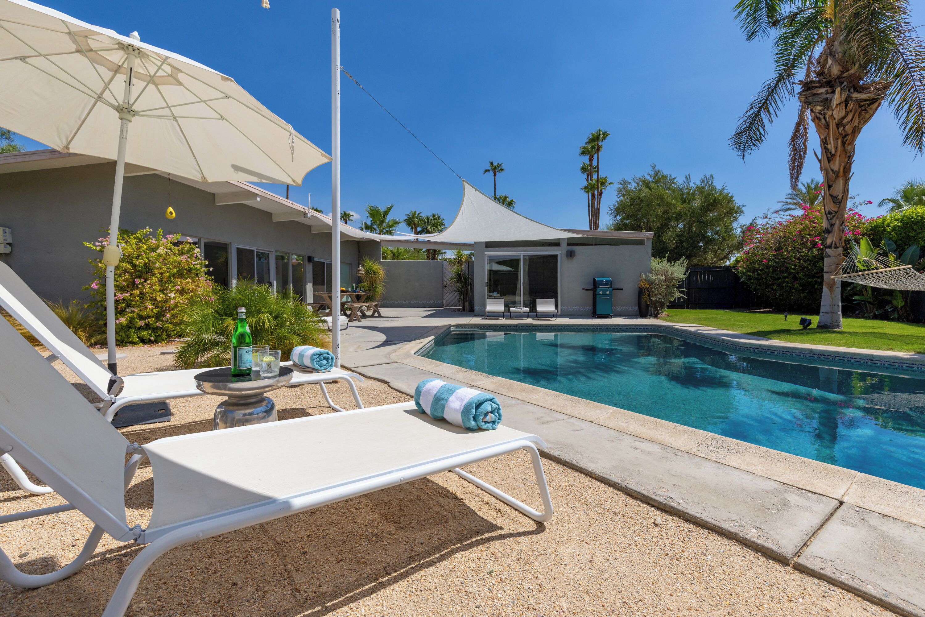 A heated pool