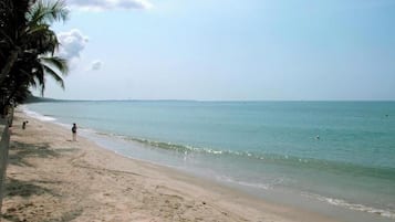 En la playa