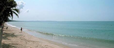 En la playa