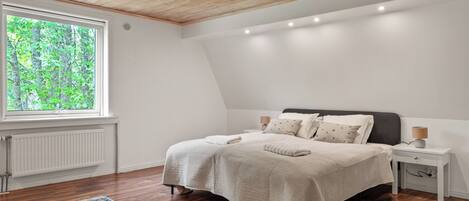 4 slaapkamers, een strijkplank/strijkijzer, internet