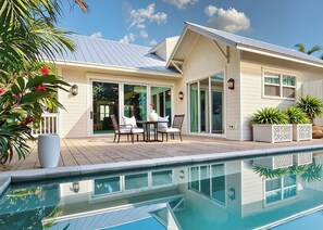 屋外プール、温水プール