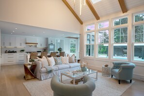 TV, fireplace - Cape Cod Dream Retreat -6BR Oasis w/Pool& Spa (Dennis)