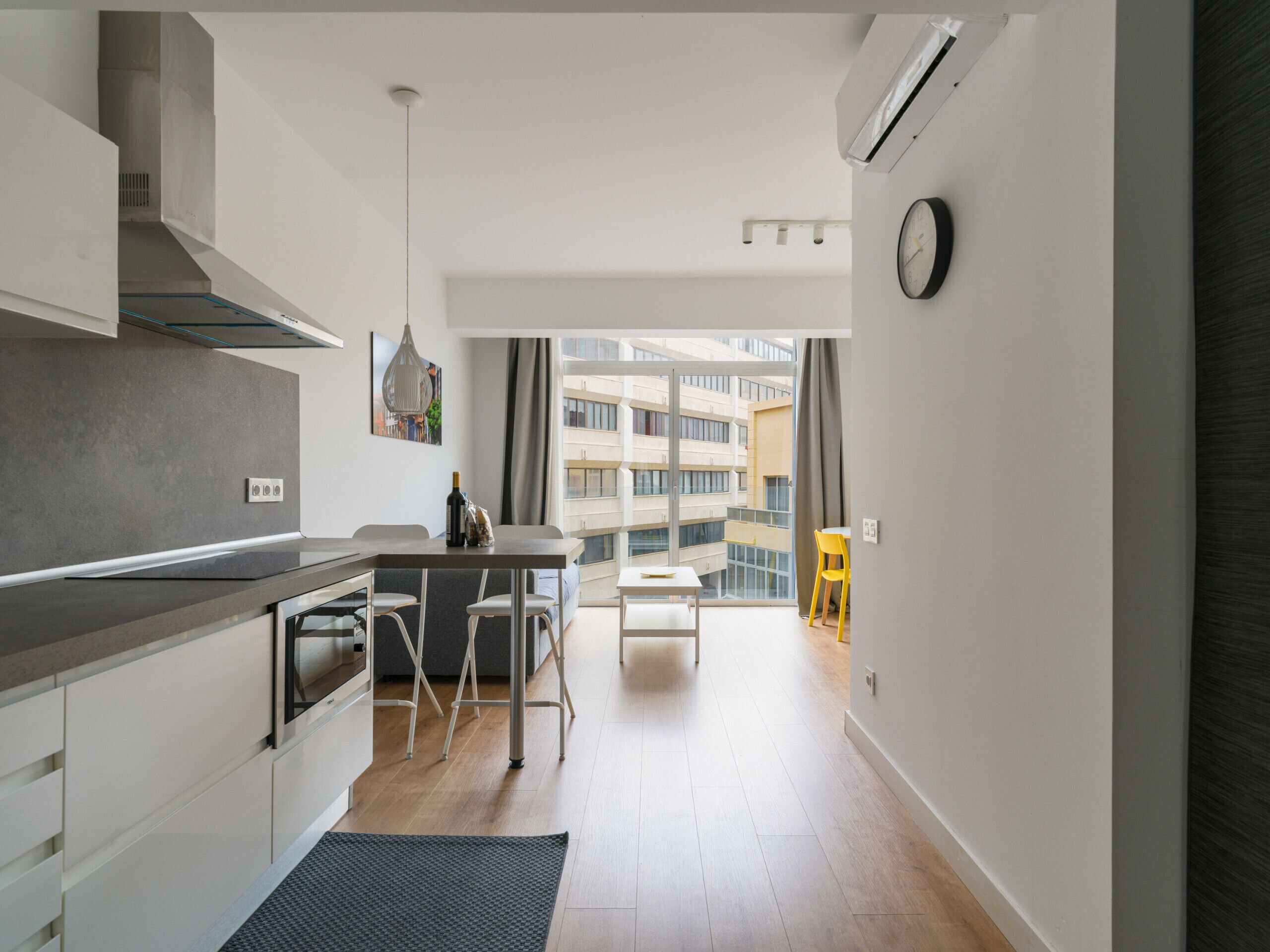 Fridge, microwave, coffee/tea maker, electric kettle