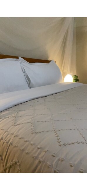 4 bedrooms, iron/ironing board, WiFi, bed sheets