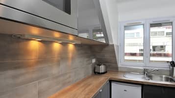 Klassieke suite, uitzicht op de stad | Privékeuken